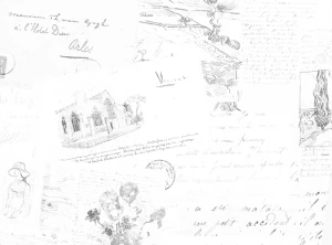 کاغذدیواری خاکستری Van Gogh 17201