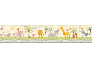 بردر کاغذدیواری کودکانه مناسب مهدکودک Growing up Kids