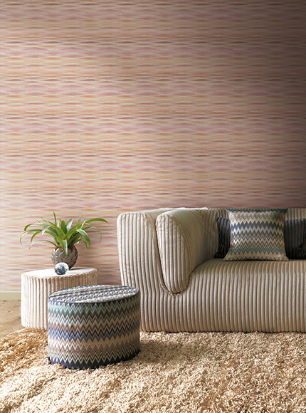 پوستر missoni در اتاق نشیمن