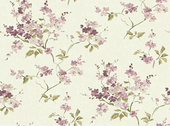 کاغذدیواری گلدار با طرح گل بنفش از آلبوم Brushstoks