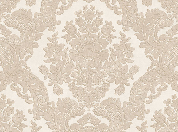کاغذدیواری طرح داماسک از آلبوم Palazzo رنگ کرم
