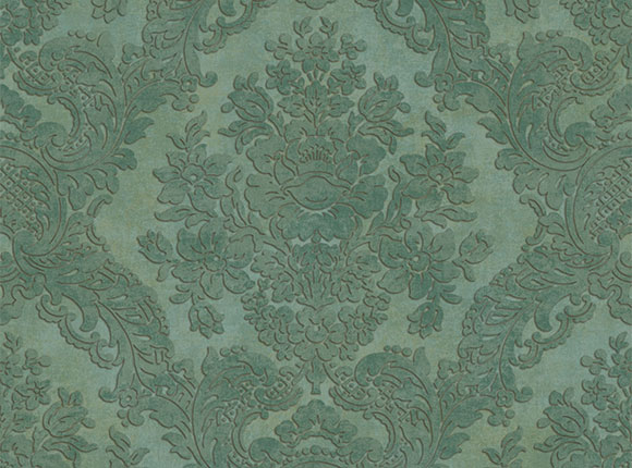کاغذدیواری طرح داماسک از آلبوم Palazzo رنگ سبز