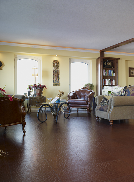 کف پوش تایل چرم