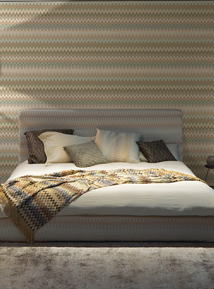 پوستر missoni در اتاق خواب