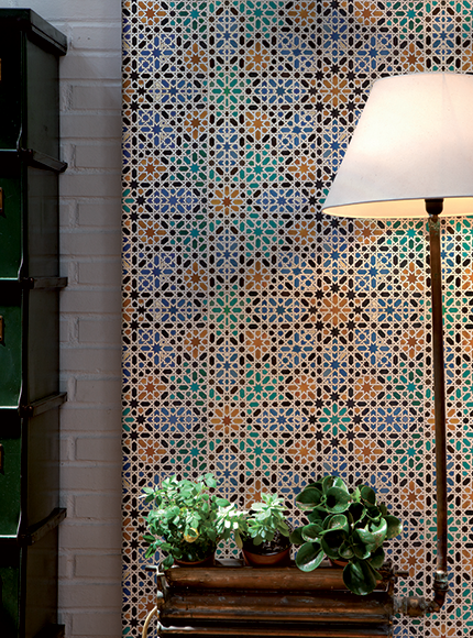 پوستر کاغذدیواری طرح کاشی