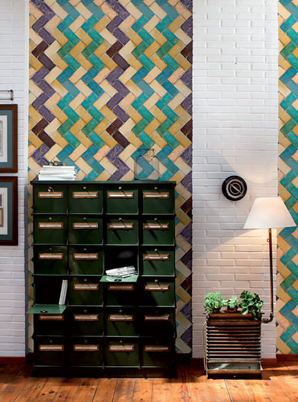 پوستر کاغذدیواری طرح کاشی