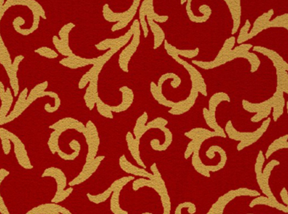 موکت قرمز و زرد