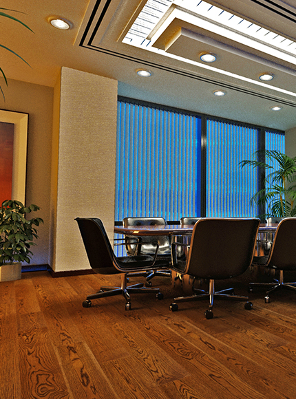 پارکت چوبی والنات در اتاق جلسه اداری