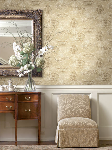 کاغذ دیواری داماسک اتاق نشیمن