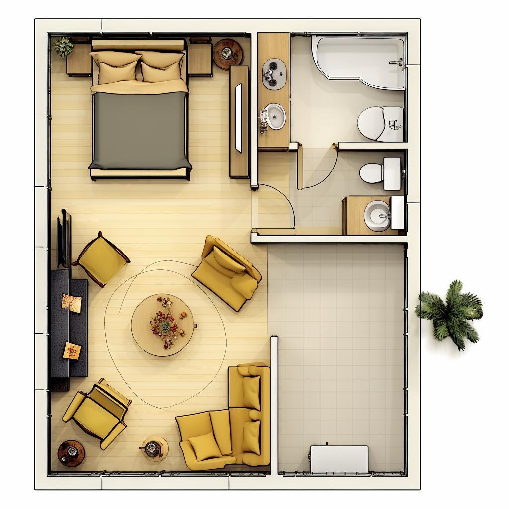 طراحی داخلی با هوش مصنوعی - تصویر تهیه شده توسط نرم افزار MidJourney