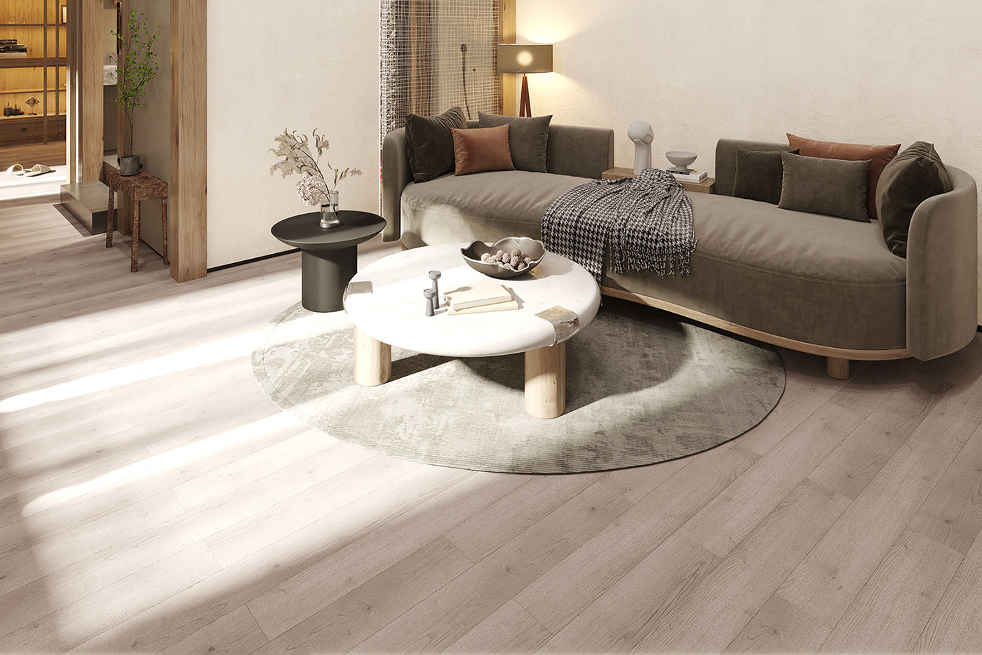 پارکت لمینت سفید