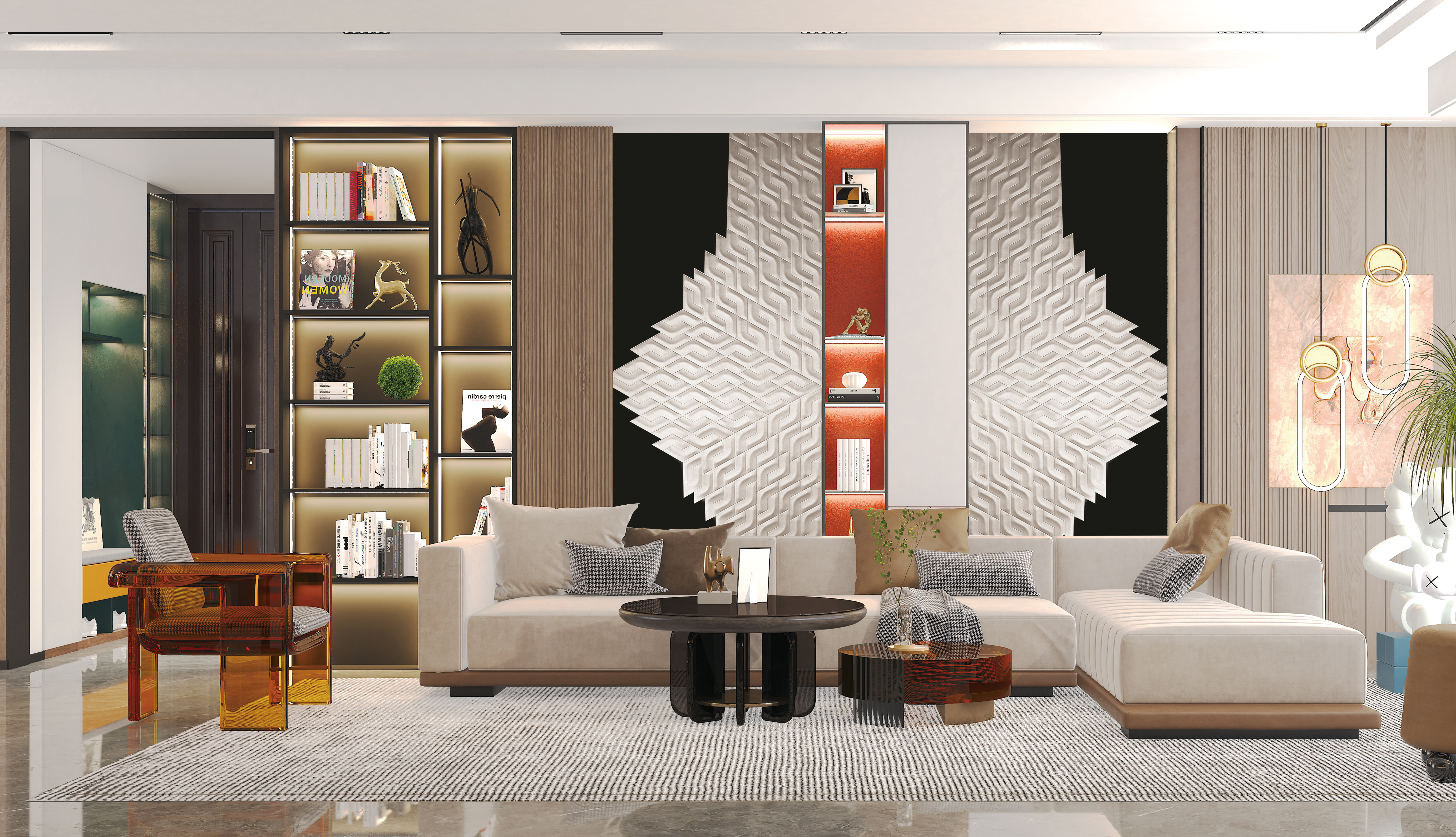 دیوارپوش سه بعدی velours Royale