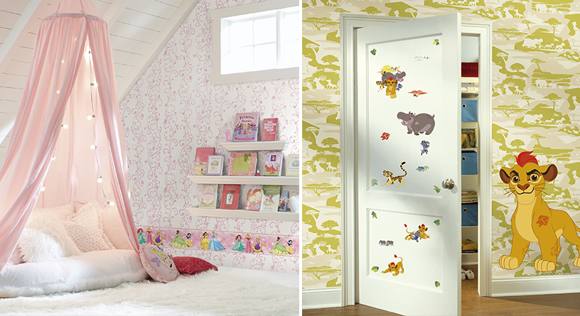 طرح های کاغذدیواری اتاق کودک جدید با شخصیت های کارتونی