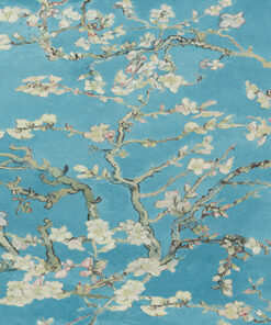 کاغذ دیواری ونگوگ شکوفه های بادام در برنامه چیدمانه