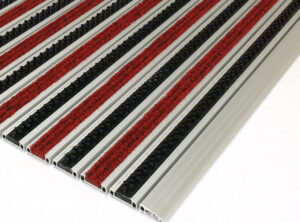 پادری آلومینیومی موکت و فرچه - رنگ قرمز و مشکی