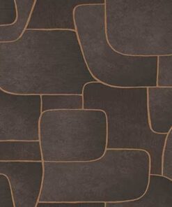 کاغذ دیواری MUSE طرح دار سیاه و طلایی