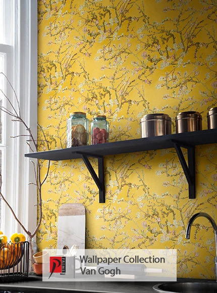 کاغذ دیواری کاغذ دیواری نانوون (non-woven) ونگوگ